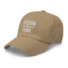 Cargar imagen en el visor de la galería, Freedom over Fear Dad hat