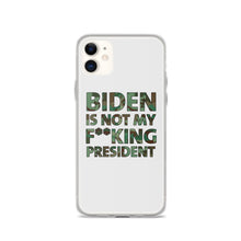 Cargar imagen en el visor de la galería, Biden Is Not My F**KING President Camouflage iPhone Case