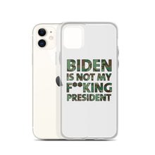 Cargar imagen en el visor de la galería, Biden Is Not My F**KING President Camouflage iPhone Case