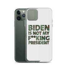 Cargar imagen en el visor de la galería, Biden Is Not My F**KING President Camouflage iPhone Case