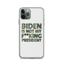 Cargar imagen en el visor de la galería, Biden Is Not My F**KING President Camouflage iPhone Case