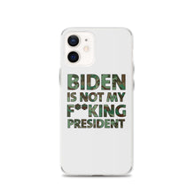 Cargar imagen en el visor de la galería, Biden Is Not My F**KING President Camouflage iPhone Case
