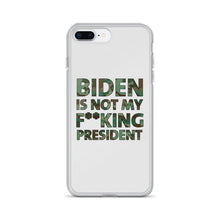 Cargar imagen en el visor de la galería, Biden Is Not My F**KING President Camouflage iPhone Case