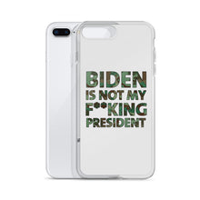 Cargar imagen en el visor de la galería, Biden Is Not My F**KING President Camouflage iPhone Case
