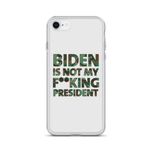 Cargar imagen en el visor de la galería, Biden Is Not My F**KING President Camouflage iPhone Case