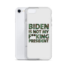 Cargar imagen en el visor de la galería, Biden Is Not My F**KING President Camouflage iPhone Case