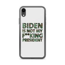 Cargar imagen en el visor de la galería, Biden Is Not My F**KING President Camouflage iPhone Case