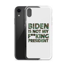 Cargar imagen en el visor de la galería, Biden Is Not My F**KING President Camouflage iPhone Case