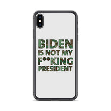 Cargar imagen en el visor de la galería, Biden Is Not My F**KING President Camouflage iPhone Case