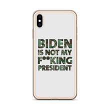Cargar imagen en el visor de la galería, Biden Is Not My F**KING President Camouflage iPhone Case