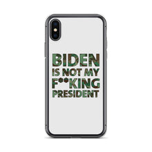Cargar imagen en el visor de la galería, Biden Is Not My F**KING President Camouflage iPhone Case