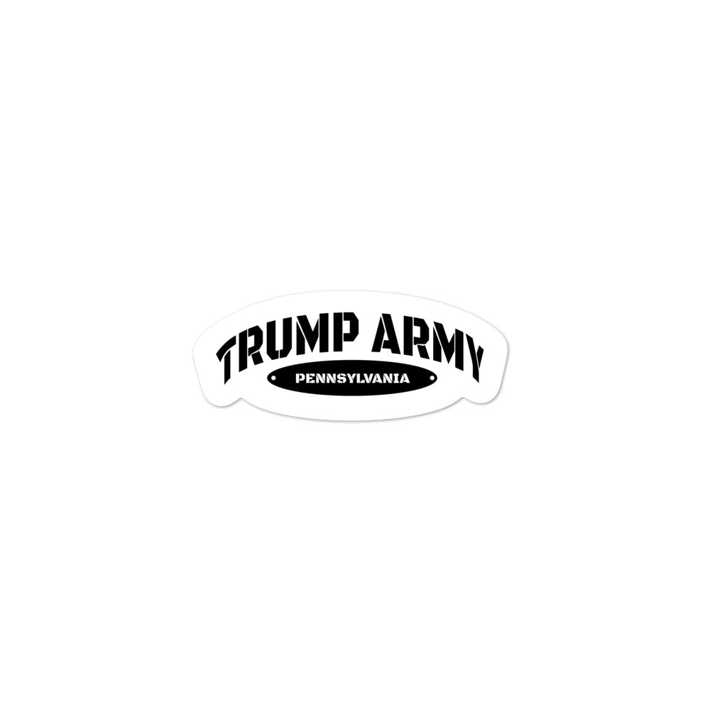 Trump Army Pennsylvania Sticker - Real Tina 40