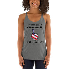 Load image into Gallery viewer, Trump 2020 FOH Finger Racerback Tank - Real Tina 40