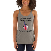 Load image into Gallery viewer, Trump 2020 FOH Finger Racerback Tank - Real Tina 40