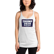 Load image into Gallery viewer, TRUMP 2020 MF Women's Racerback Tank - Real Tina 40
