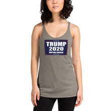 Load image into Gallery viewer, TRUMP 2020 MF Women's Racerback Tank - Real Tina 40