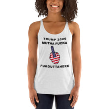 Load image into Gallery viewer, Trump 2020 FOH Finger Racerback Tank - Real Tina 40