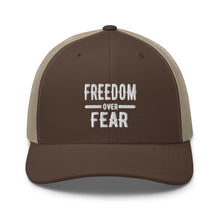 Cargar imagen en el visor de la galería, Freedom over Fear Trucker Cap