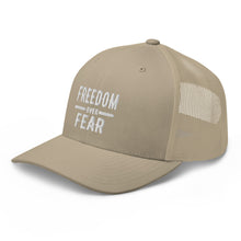 Cargar imagen en el visor de la galería, Freedom over Fear Trucker Cap