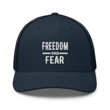 Cargar imagen en el visor de la galería, Freedom over Fear Trucker Cap