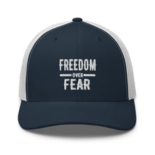 Cargar imagen en el visor de la galería, Freedom over Fear Trucker Cap