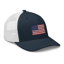 Cargar imagen en el visor de la galería, American Flag Trucker Cap