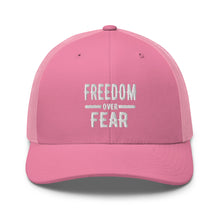 Cargar imagen en el visor de la galería, Freedom over Fear Trucker Cap