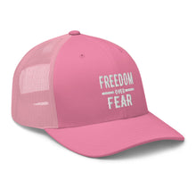 Cargar imagen en el visor de la galería, Freedom over Fear Trucker Cap