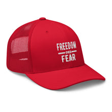Cargar imagen en el visor de la galería, Freedom over Fear Trucker Cap