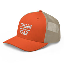 Cargar imagen en el visor de la galería, Freedom over Fear Trucker Cap