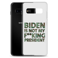 Cargar imagen en el visor de la galería, Biden Is Not My F**KING President Camouflage Samsung Case