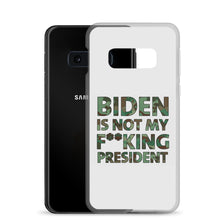 Cargar imagen en el visor de la galería, Biden Is Not My F**KING President Camouflage Samsung Case