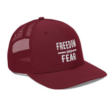Charger l'image dans la galerie, Freedom over Fear Trucker Cap