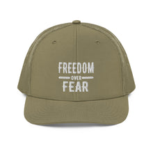 Charger l'image dans la galerie, Freedom over Fear Trucker Cap