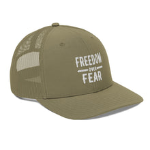 Charger l'image dans la galerie, Freedom over Fear Trucker Cap