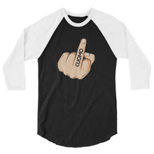 Cargar imagen en el visor de la galería, F**K Cuomo Middle Finger 3/4 sleeve raglan shirt