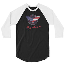 Cargar imagen en el visor de la galería, Freedom 3/4 sleeve raglan shirt