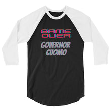 Cargar imagen en el visor de la galería, Game Over Cuomo 3/4 sleeve raglan shirt