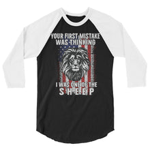 Cargar imagen en el visor de la galería, NOT A SHEEP 3/4 sleeve raglan shirt