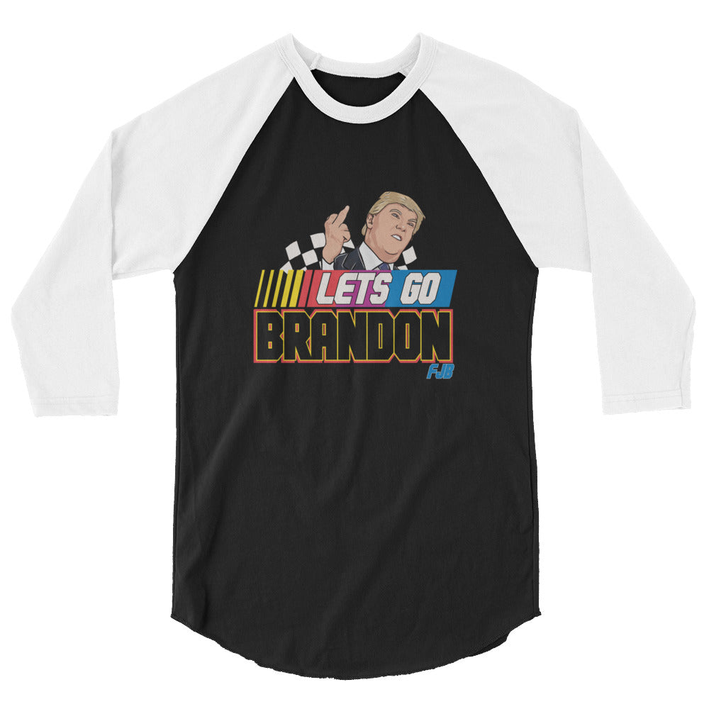 Let’s go Brandon FJB Trump 3/4 sleeve raglan shirt
