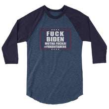 Cargar imagen en el visor de la galería, F**K BIDEN 3/4 sleeve raglan shirt