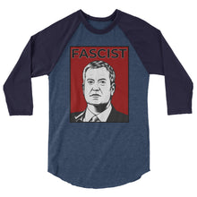 Cargar imagen en el visor de la galería, Mayor de Blasio Is A Fascist 3/4 sleeve raglan shirt