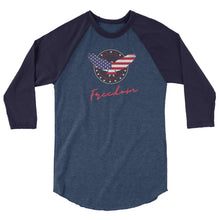 Cargar imagen en el visor de la galería, Freedom 3/4 sleeve raglan shirt
