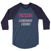 Cargar imagen en el visor de la galería, Game Over Cuomo 3/4 sleeve raglan shirt