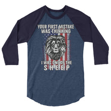 Cargar imagen en el visor de la galería, NOT A SHEEP 3/4 sleeve raglan shirt