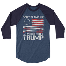 Cargar imagen en el visor de la galería, Voted for Trump 3/4 sleeve raglan shirt