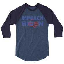 Cargar imagen en el visor de la galería, IMPEACH BIDEN 3/4 sleeve raglan shirt