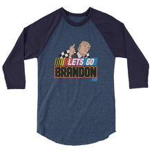 Charger l'image dans la galerie, Let’s go Brandon FJB Trump 3/4 sleeve raglan shirt