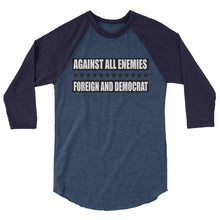 Cargar imagen en el visor de la galería, Against All Enemies 3/4 sleeve raglan shirt