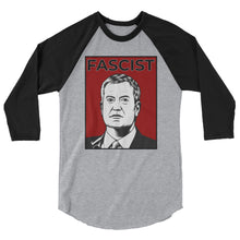 Cargar imagen en el visor de la galería, Mayor de Blasio Is A Fascist 3/4 sleeve raglan shirt